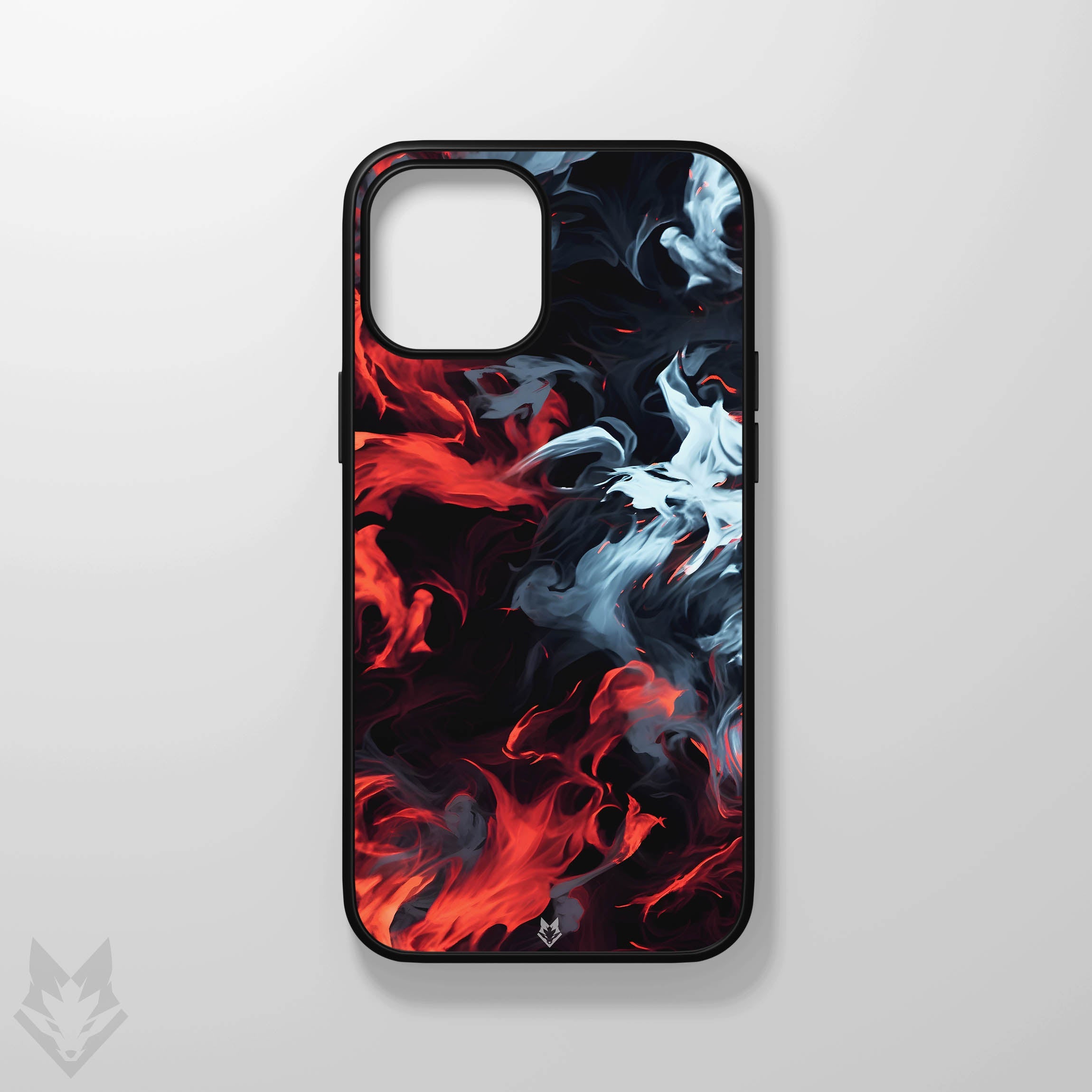 Tempered Glass Glossy iPhone Case Omega Vortex – Vulpa Design